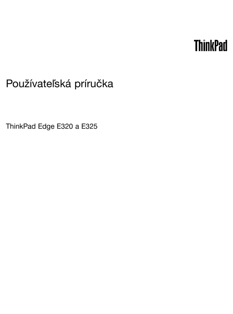 Lenovo ThinkPad Edge E320 Používateľská príručka
