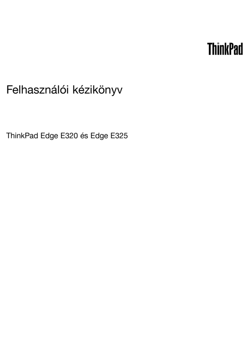 Lenovo ThinkPad Edge E320 Felhasználói kézikönyv