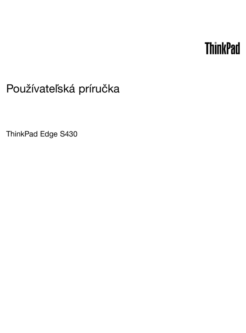 Lenovo ThinkPad Edge S430 User manual