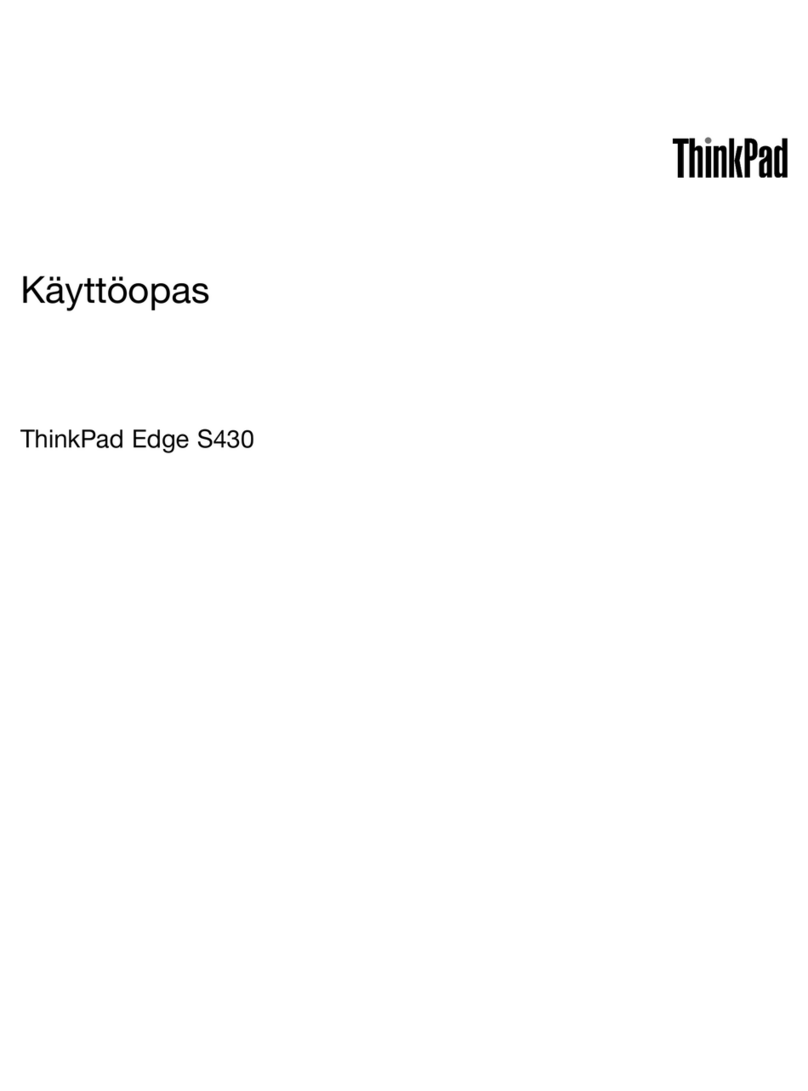 Lenovo ThinkPad Edge S430 Käyttöopas
