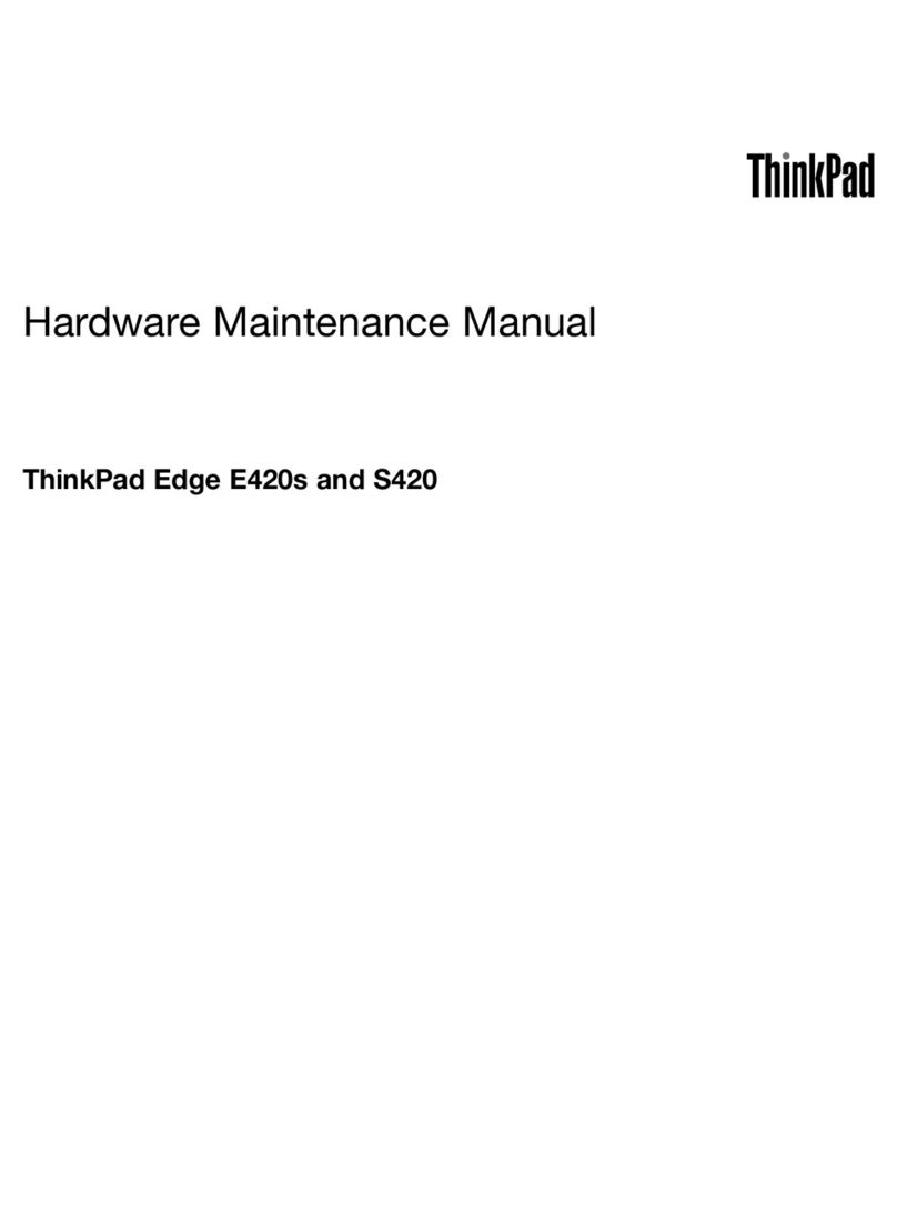 Lenovo ThinkPad Edge E420s Hardware Maintenance Manual