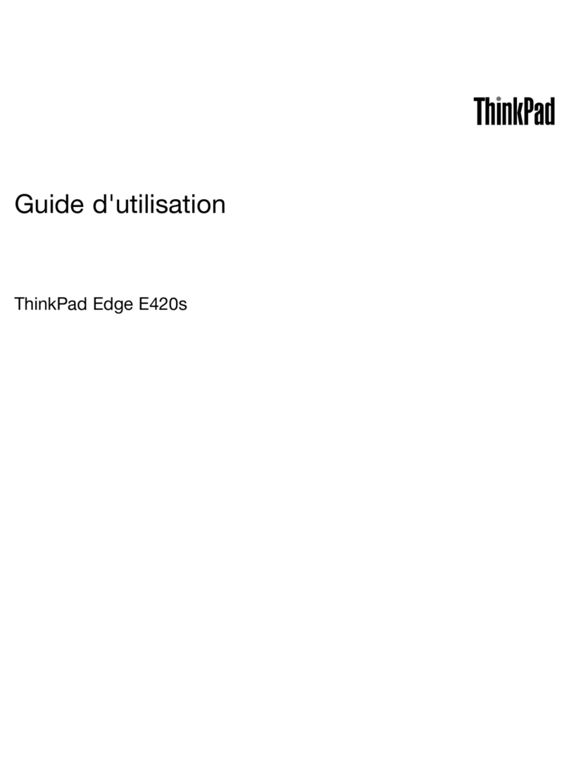 Lenovo ThinkPad Edge E420s Guide d'utilisation