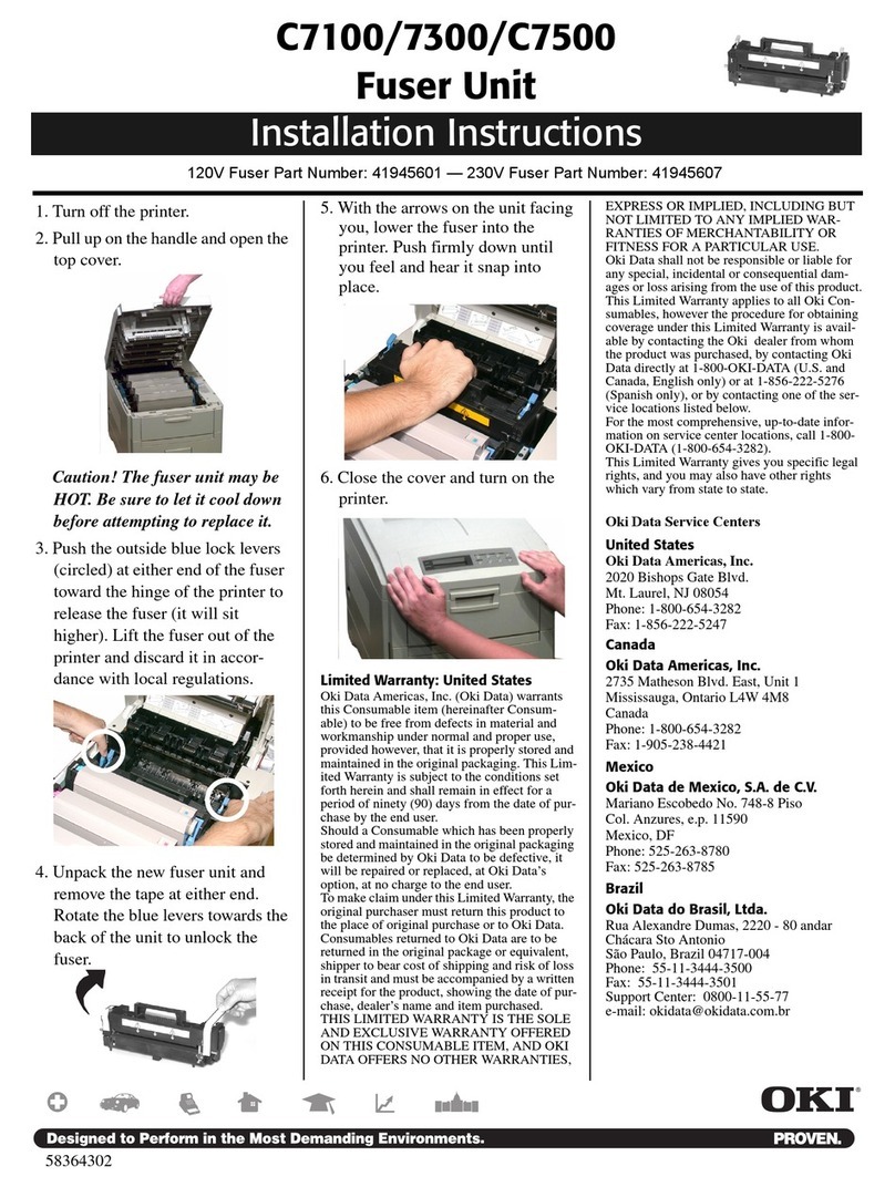 Oki C7300 User manual