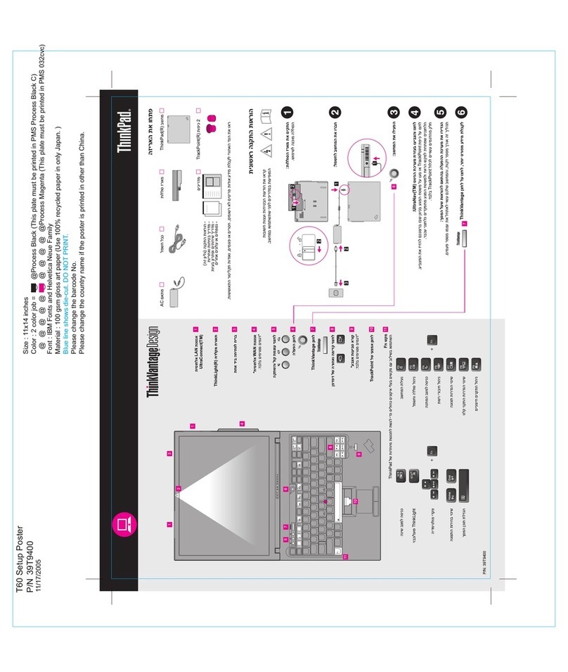 Lenovo THINKPAD T60 - User manual