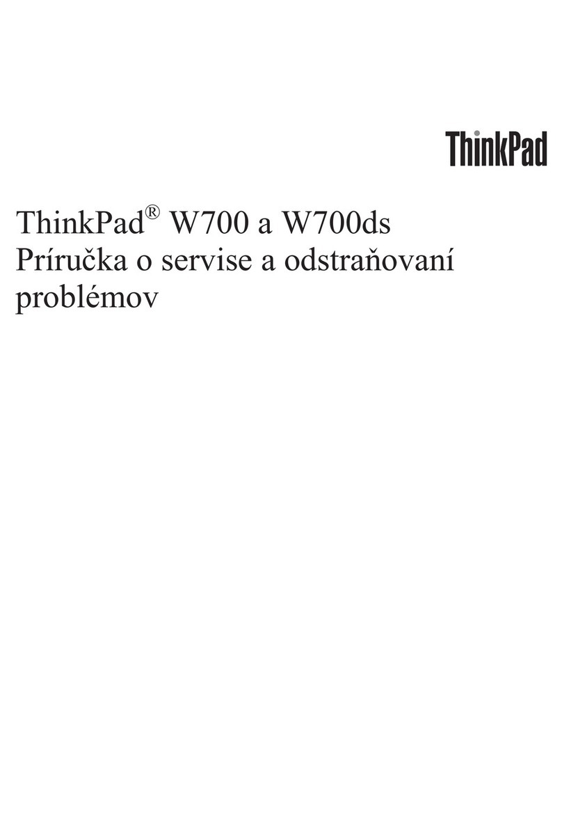 Lenovo THINKPAD W700 User manual