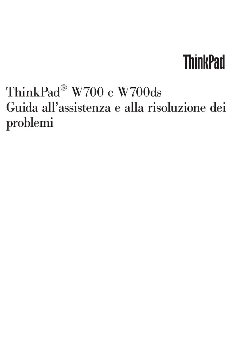 Lenovo THINKPAD W700 User manual