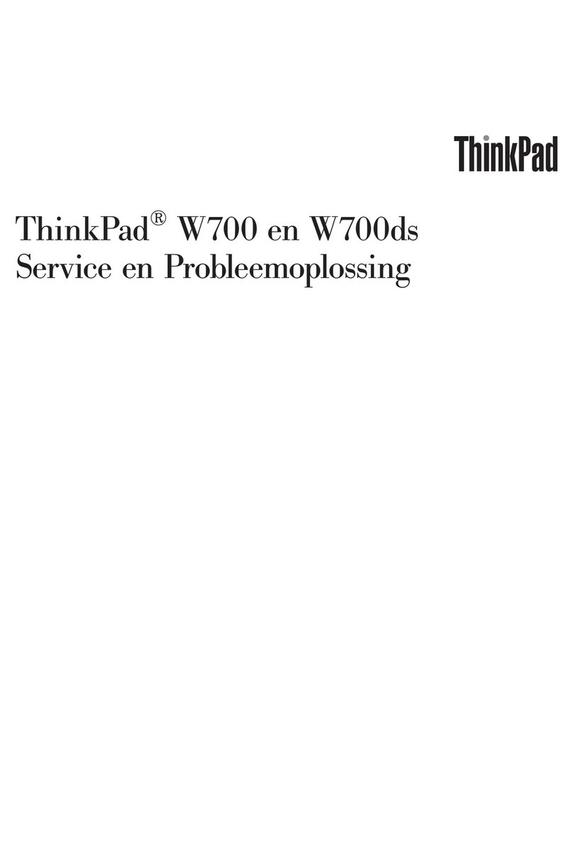 Lenovo THINKPAD W700 Setup guide