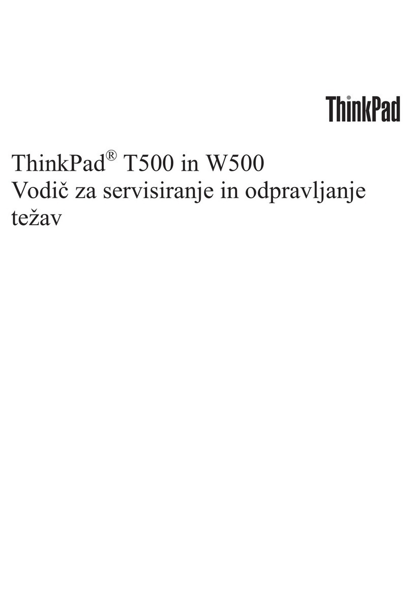 Lenovo ThinkPad W500 User manual