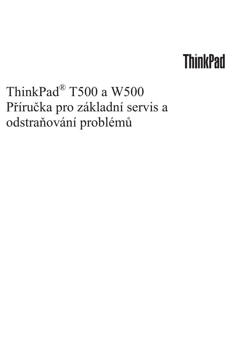 Lenovo ThinkPad W500 User manual