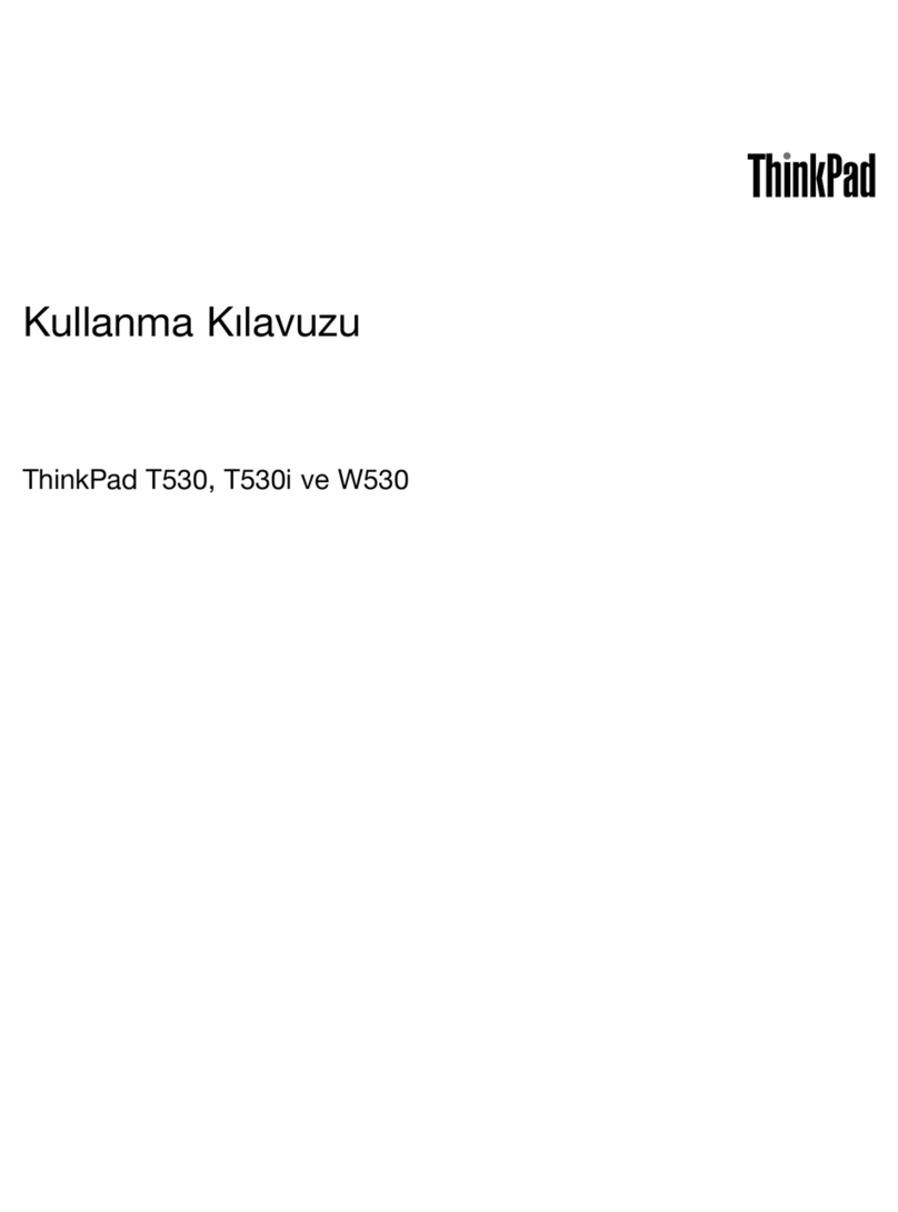 Lenovo ThinkPad T530 Kullanma kılavuzu