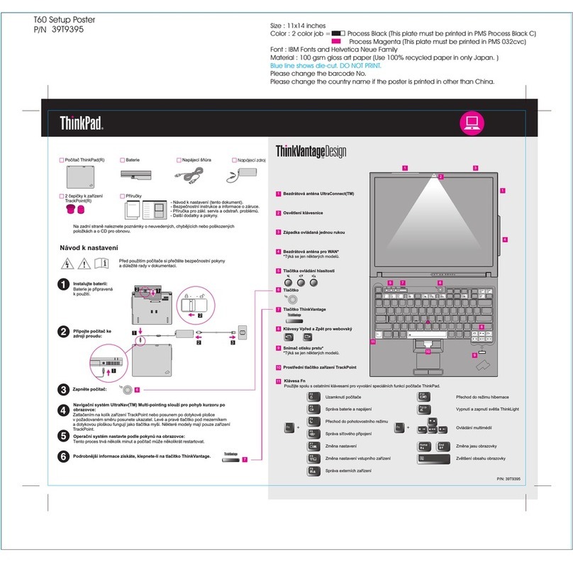 Lenovo THINKPAD T60 - User manual