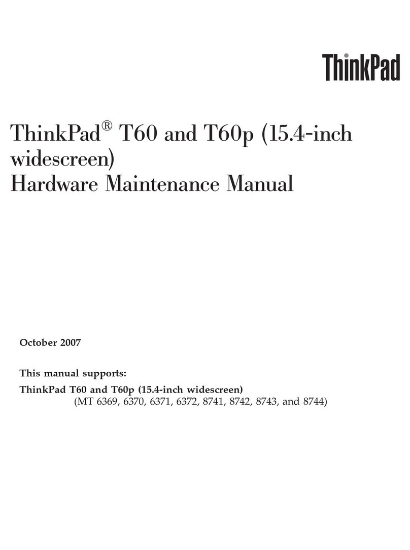 Lenovo THINKPAD T60 - Owner's manual