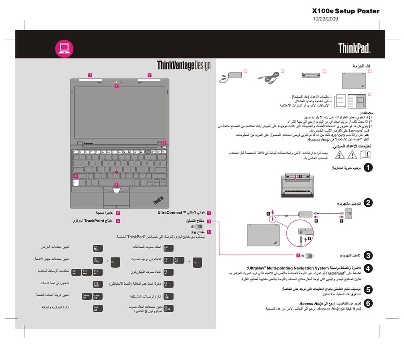 Lenovo THINKPAD X100E How to use