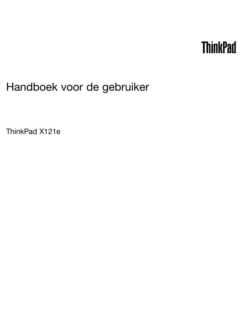 Lenovo ThinkPad X121e Handboek voor de gebruiker