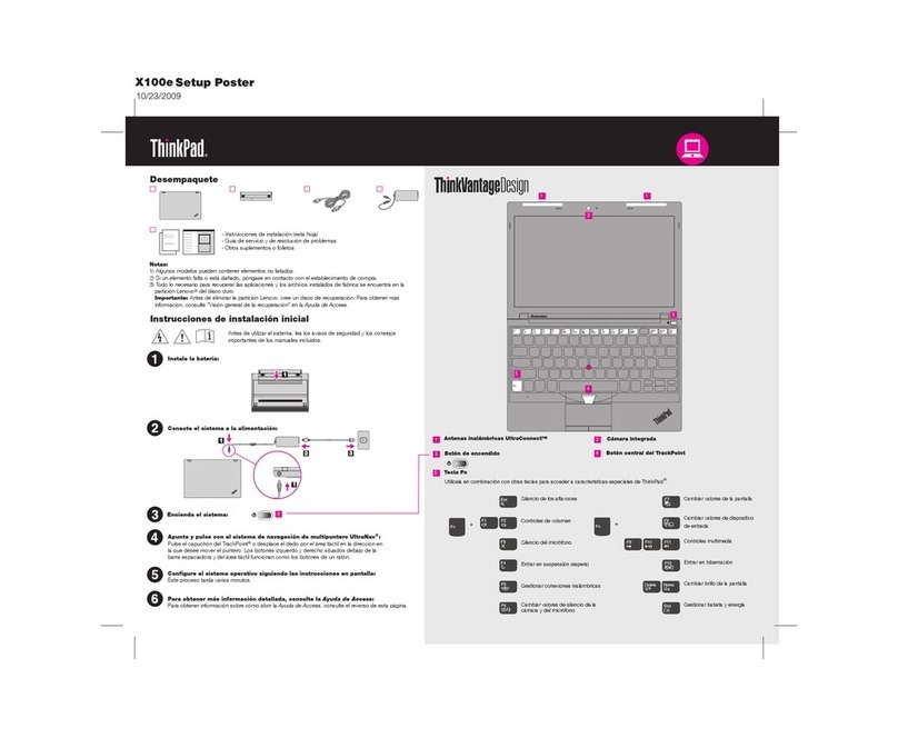 Lenovo THINKPAD X100E How to use