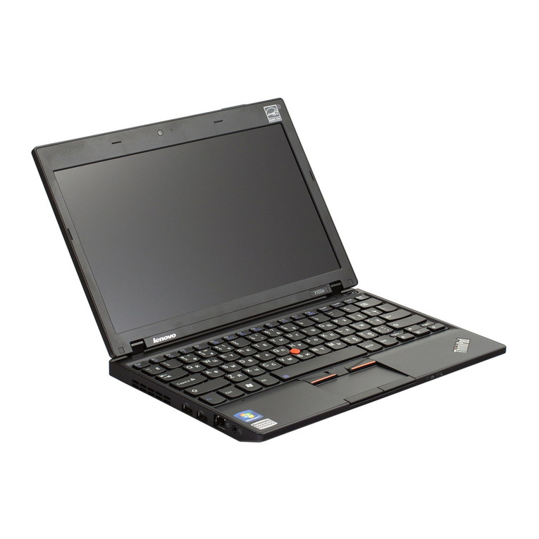 Lenovo THINKPAD X100E Setup poster