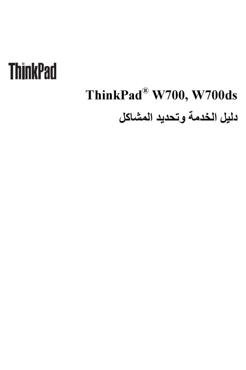 Lenovo THINKPAD W700 troubleshooting guide