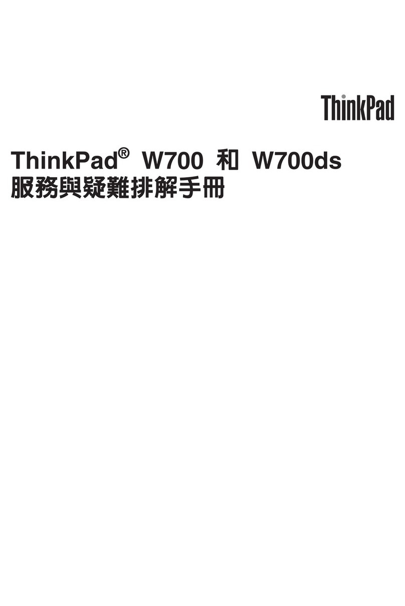 Lenovo THINKPAD W700 troubleshooting guide