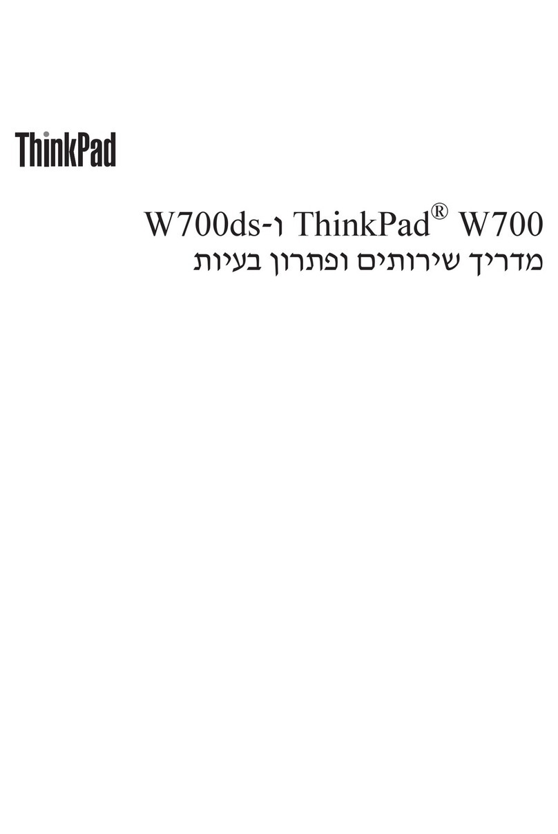 Lenovo THINKPAD W700 User manual