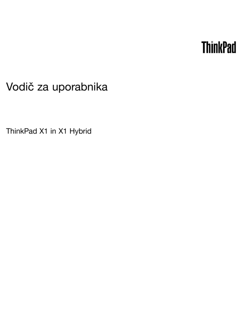 Lenovo ThinkPad X1 Vodič za uporabnika