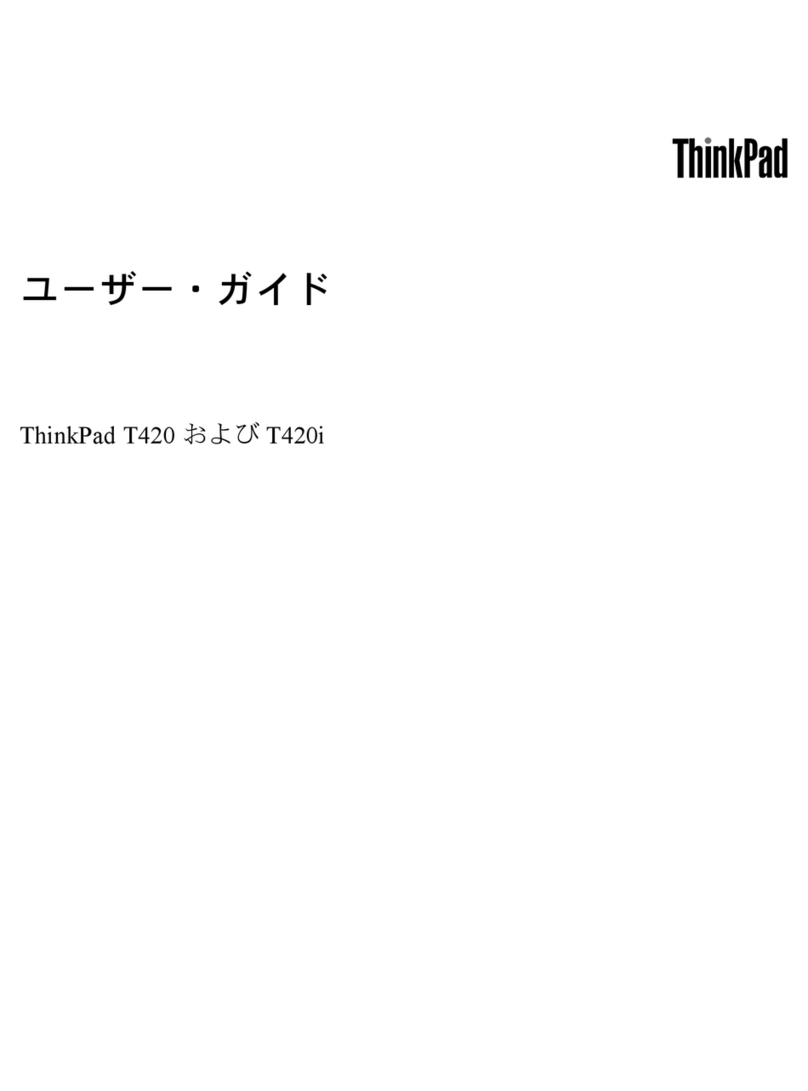 Lenovo ThinkPad T420i User manual