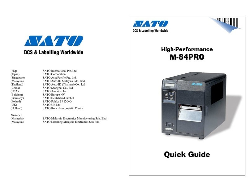 SATO M-84Pro Series User manual