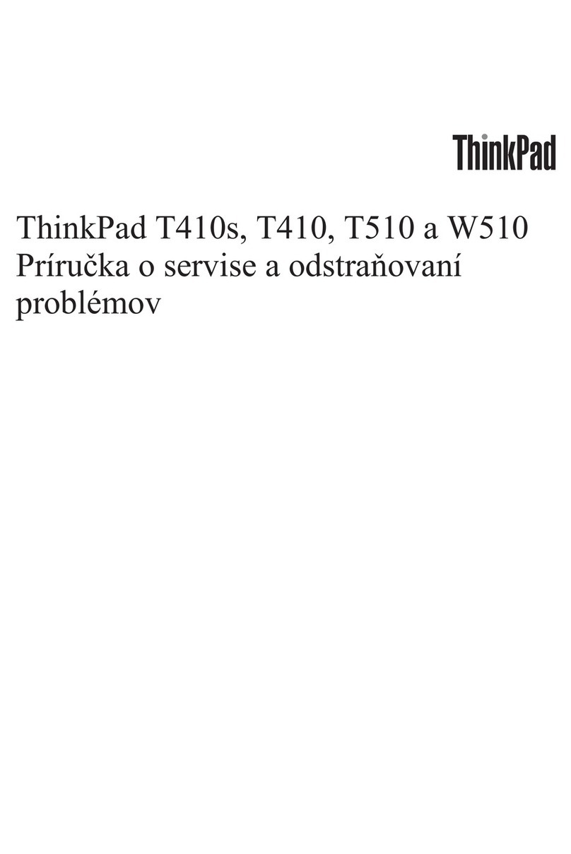 Lenovo ThinkPad T410 User manual