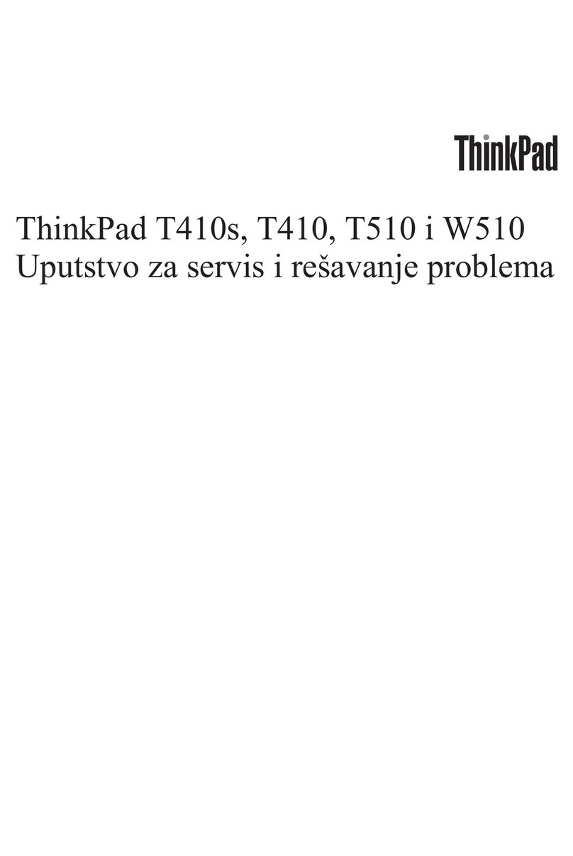 Lenovo ThinkPad T410 User manual