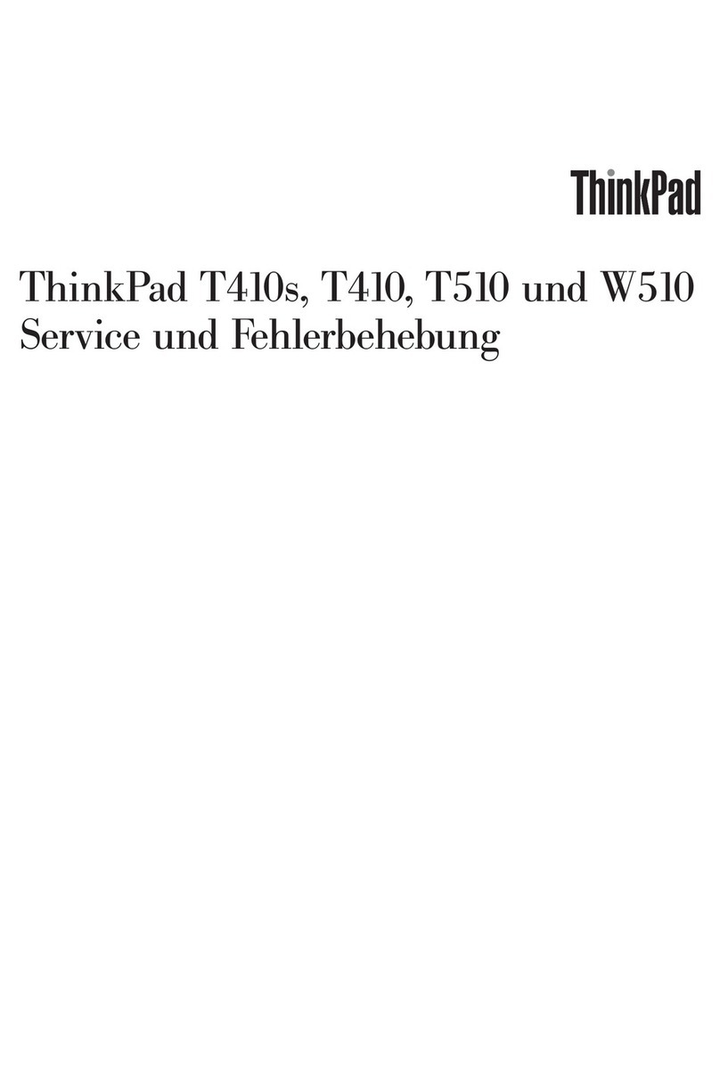 Lenovo ThinkPad T410 User manual