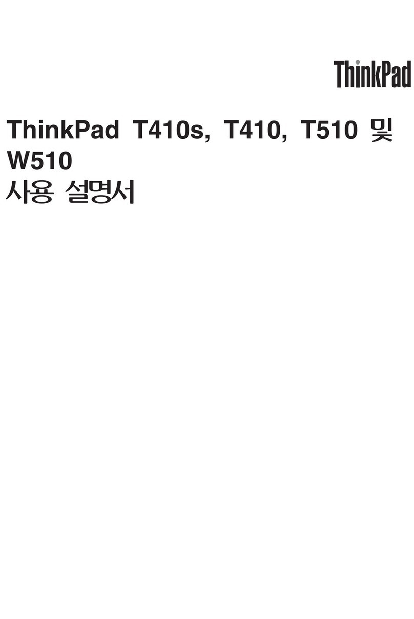 Lenovo ThinkPad T410 User manual