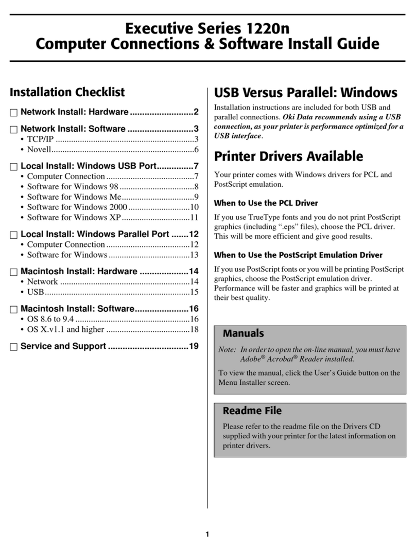 Oki ES1220n User manual