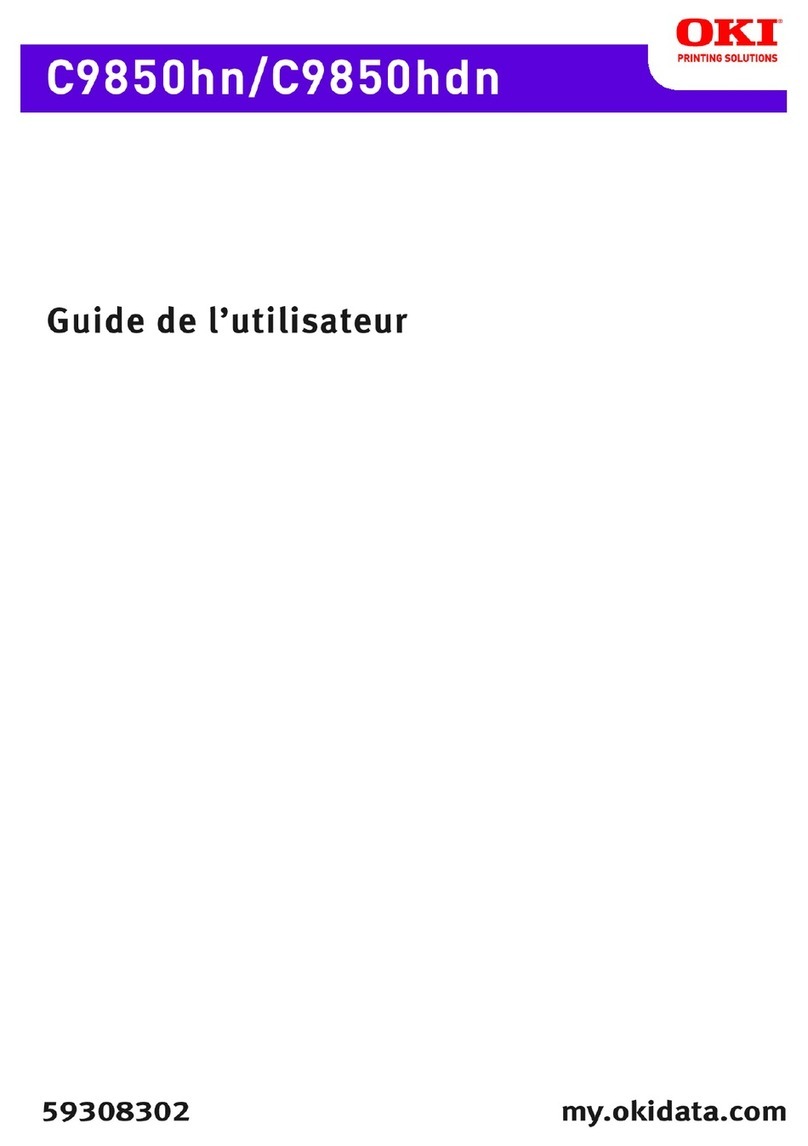 Oki C9850hdn Quick start guide