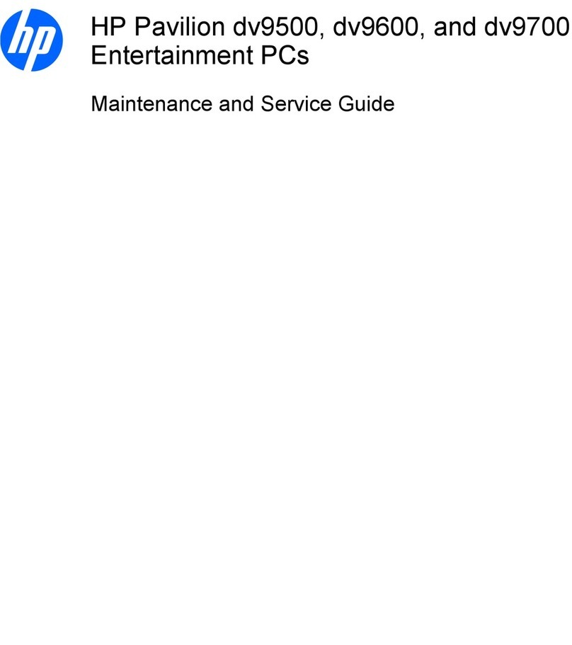 HP Dv6604nr - Pavilion - Athlon 64 X2 1.8 GHz Manual