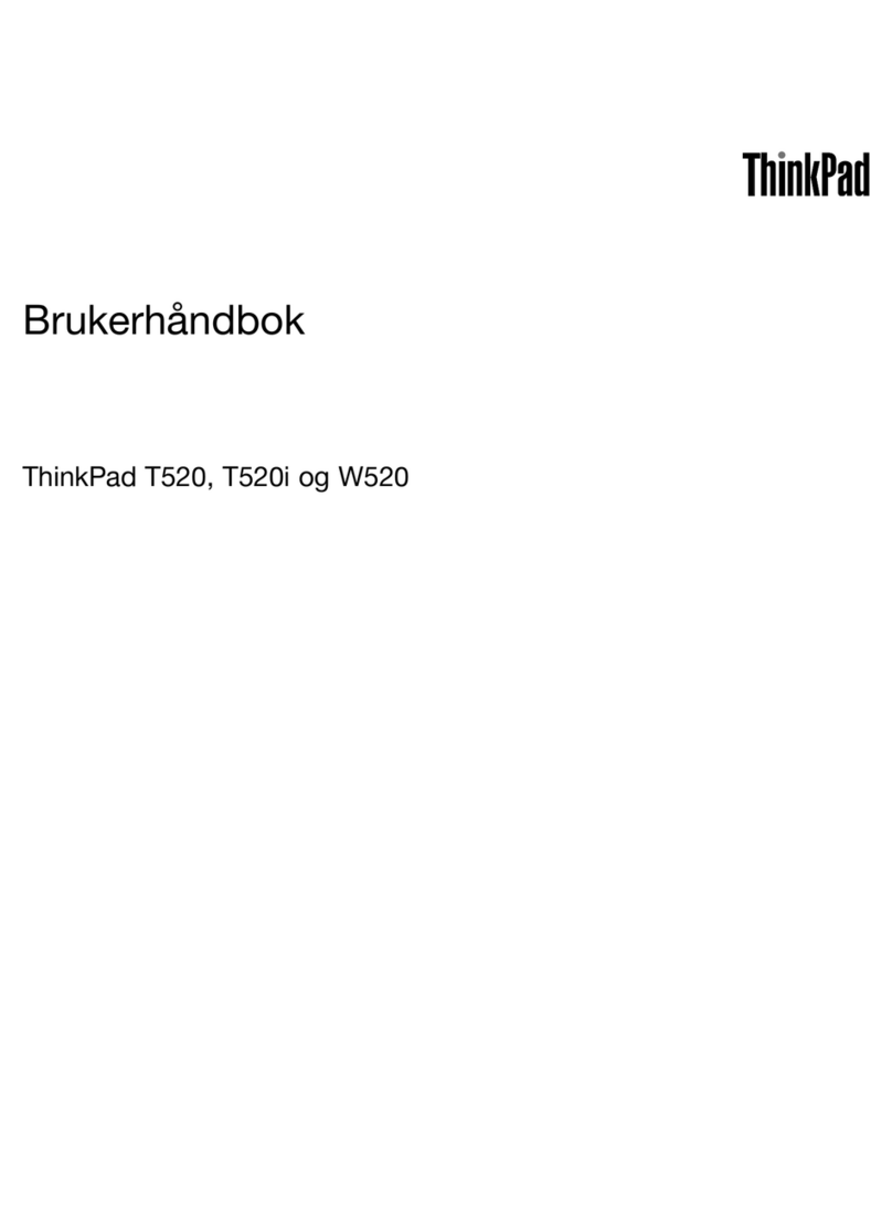 Lenovo THINKPAD T520 User manual