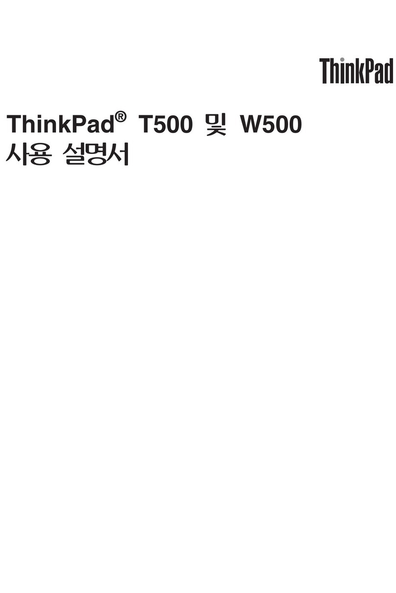 Lenovo ThinkPad T500 User manual