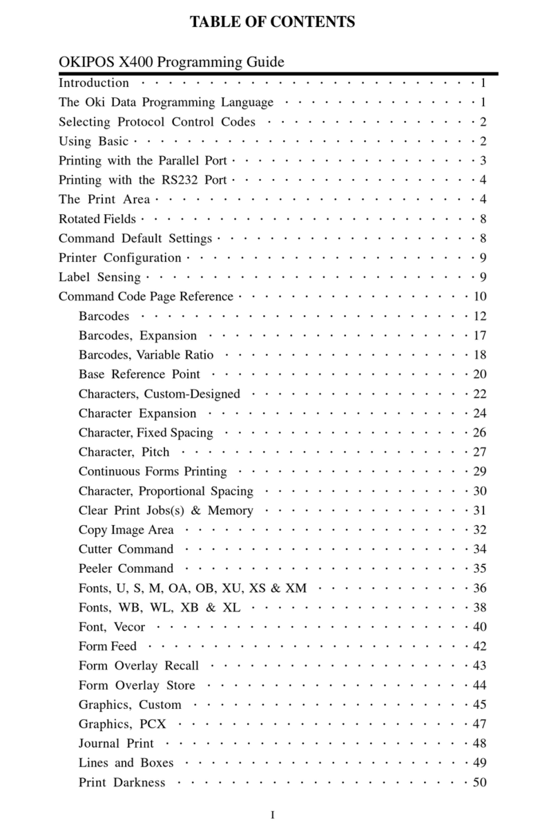 Oki OKIPOS X400 User manual