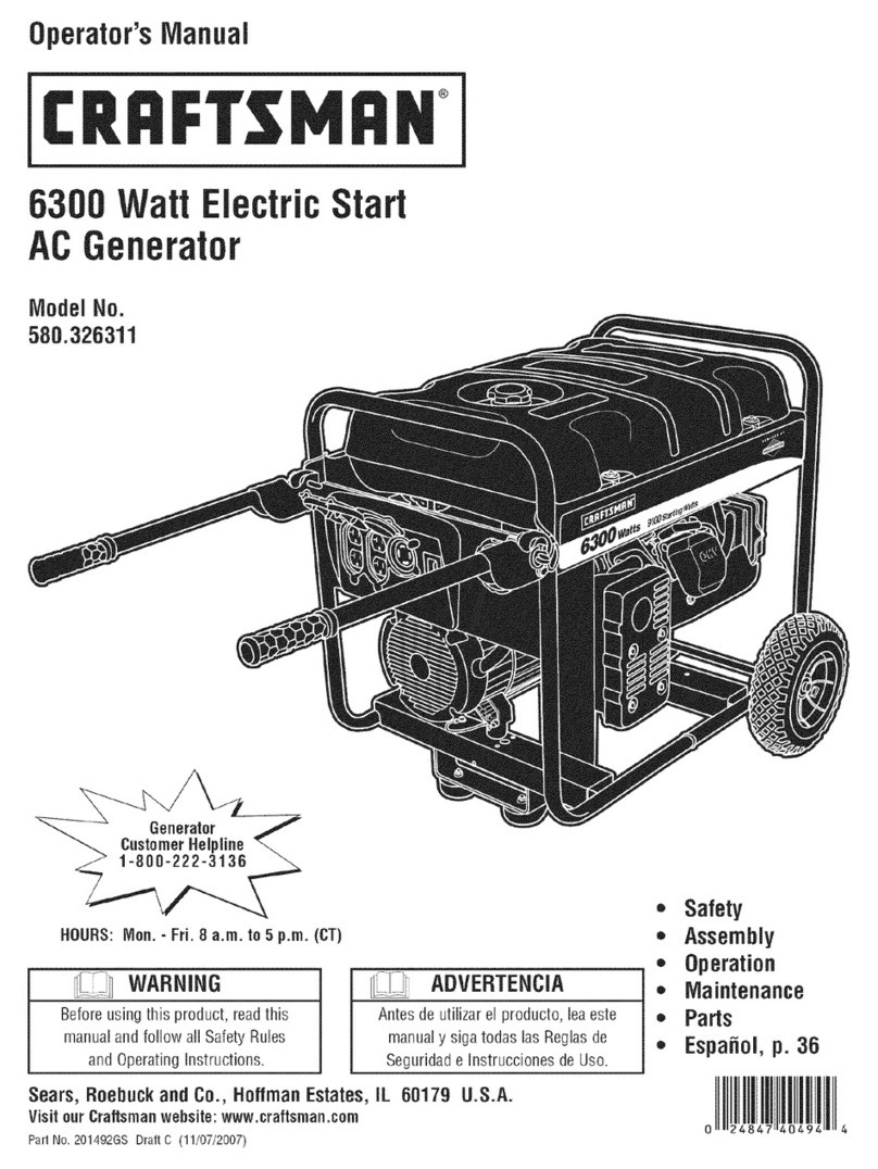 Craftsman 580.326311 User manual