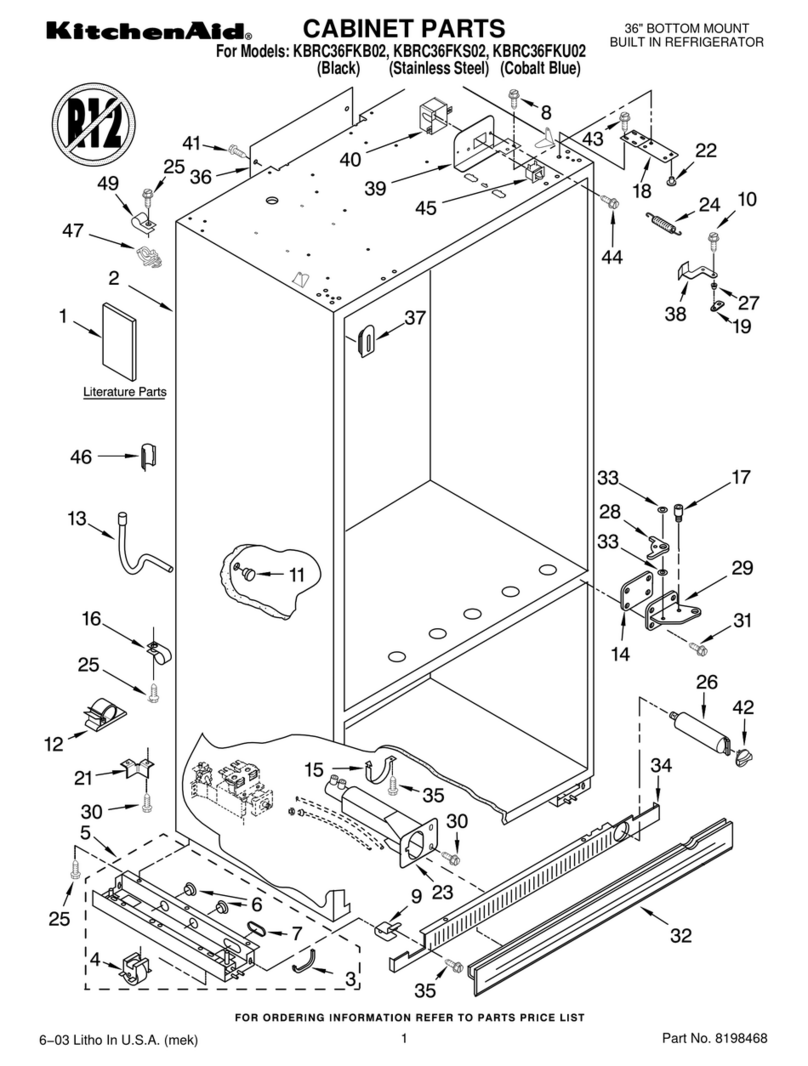 KitchenAid KBRC36FKB02 User manual
