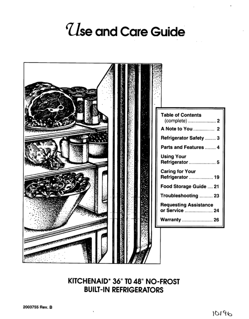 KitchenAid KSSS36MDX04 Use & care guide
