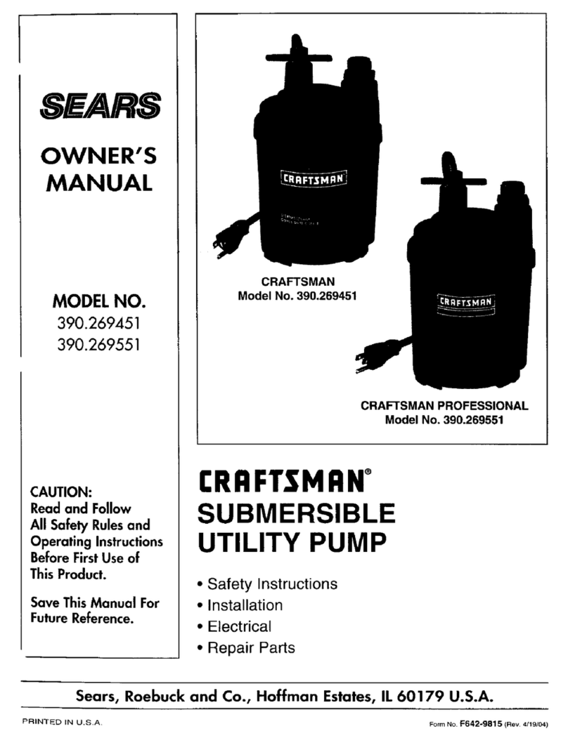 Craftsman 390.269451 owner's manual