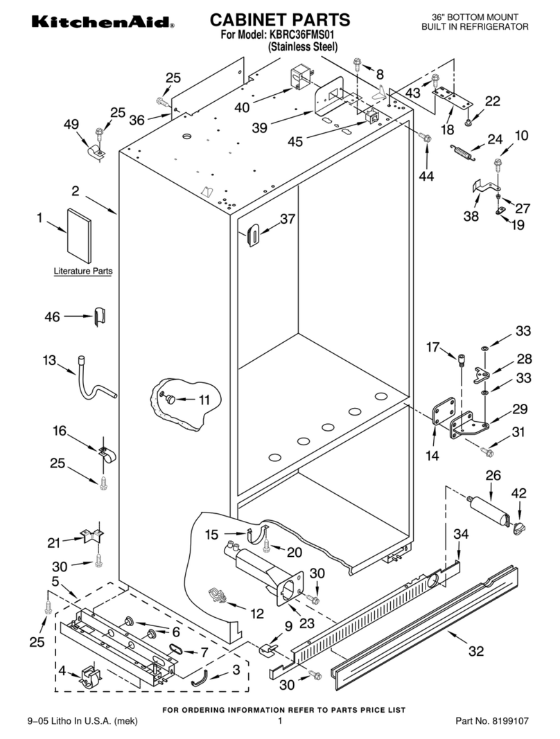 KitchenAid KBRC36FMS01 User manual