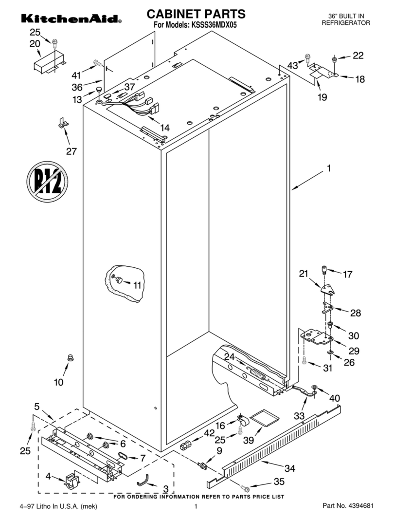 KitchenAid KSSS36MDX05 User manual