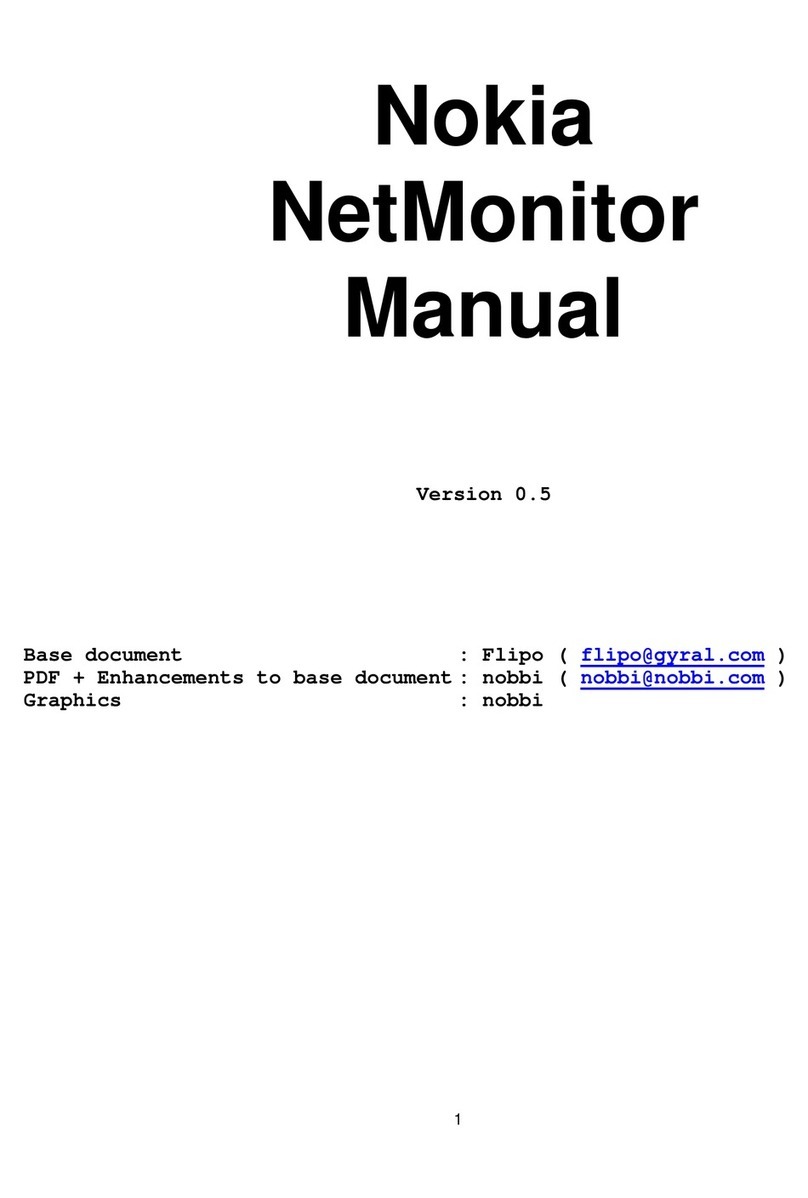 Nokia NetMonitor User manual