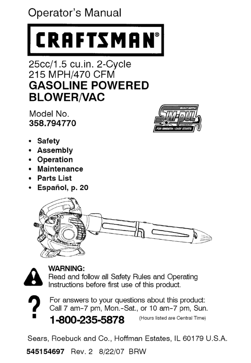 Craftsman 358.794770 Operator's manual