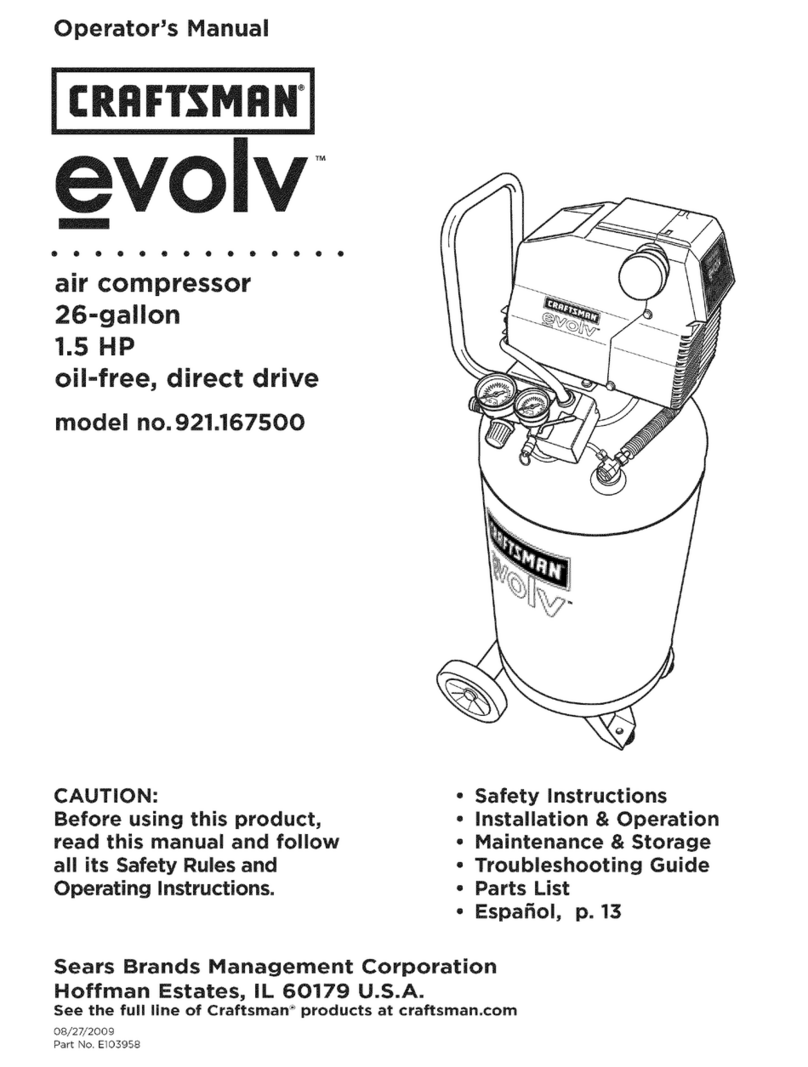 Craftsman evolv 921.167500 User manual Craftsman evolv 921.167500 User manual