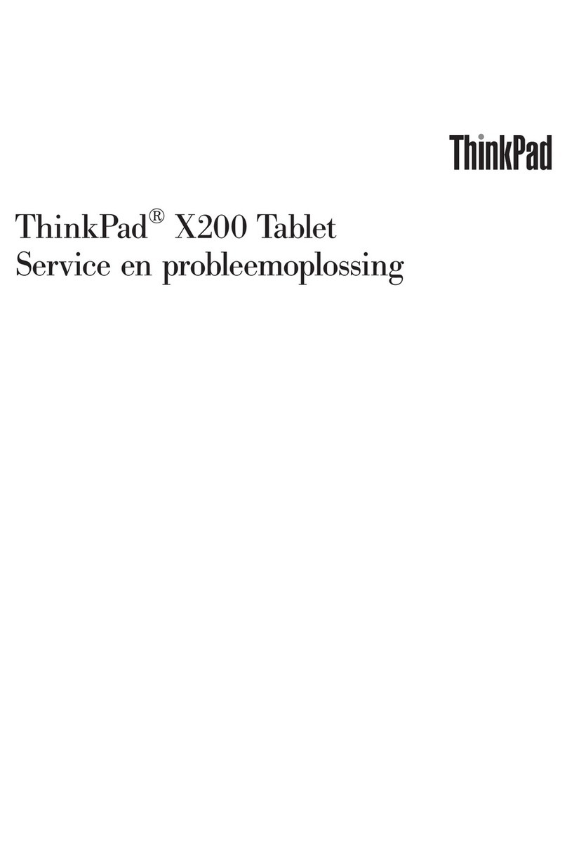 Lenovo ThinkPad X200 Tablet 7453 Service en probleemoplossing