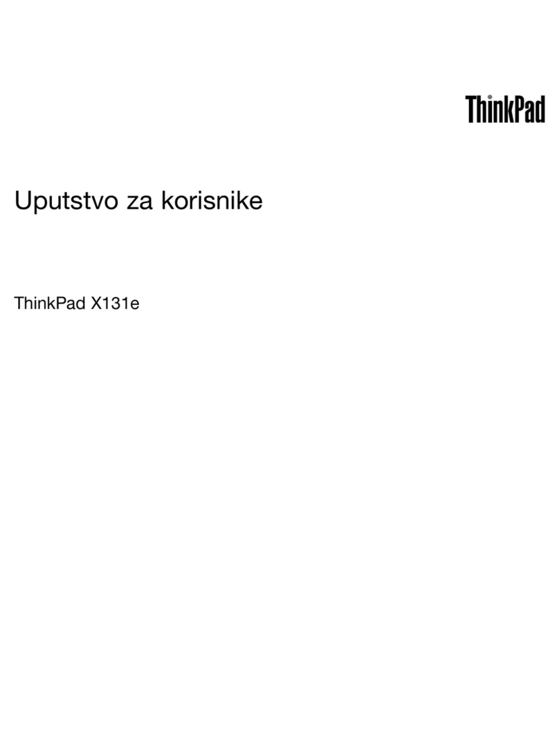 Lenovo ThinkPad X131e Uputstvo za korisnike