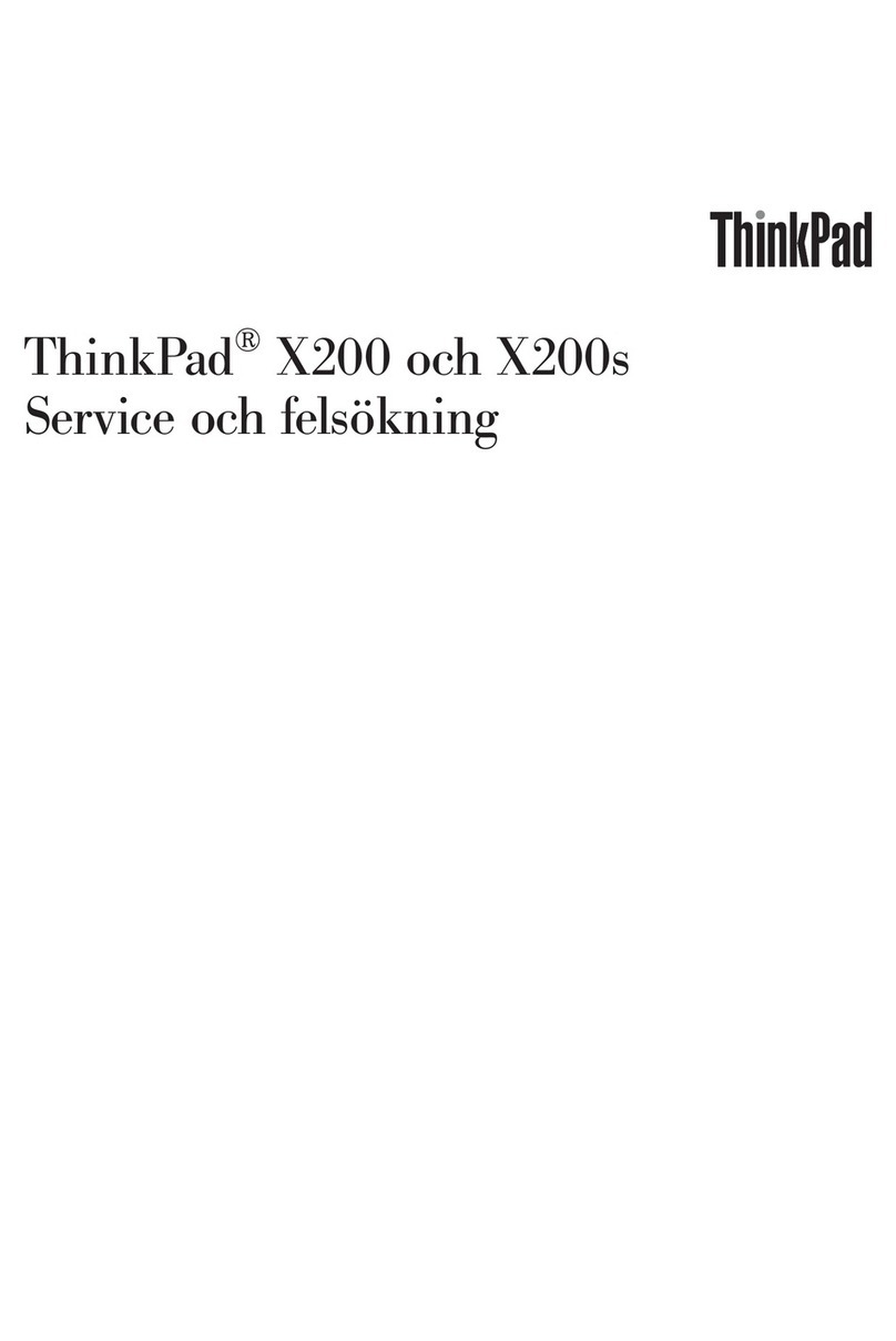 Lenovo THINKPAD X200S Service och felsökning