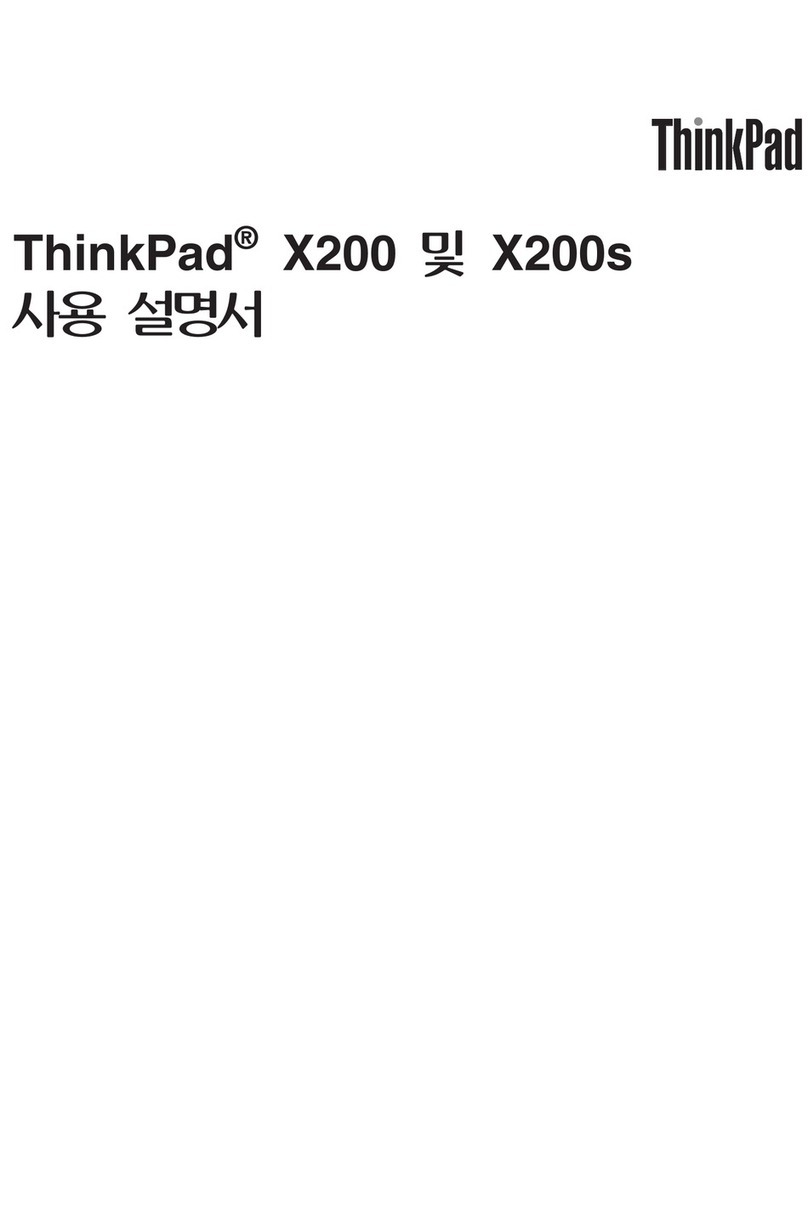 Lenovo THINKPAD X200S User manual