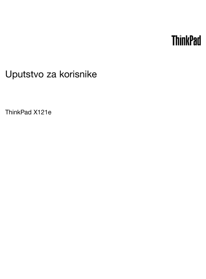 Lenovo ThinkPad X121e Uputstvo za korisnike